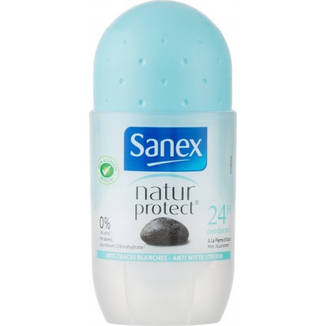 Sanex Déodorant Natur Protect anti-traces blanches roll-on 50ml