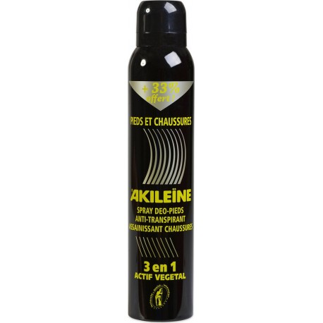 Akileine Déodorant pieds 3en1 actif végétal 150ml