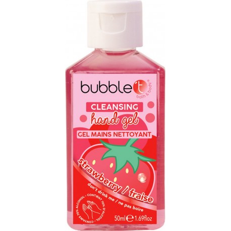 Bubble T Gel nettoyant mains fraise 50ml
