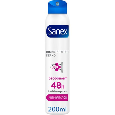 Sanex Déodorant femme protection dermo anti-irritation Biome spray 200ml