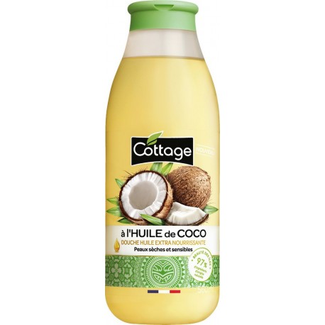 Cottage Gel douche extra nourrissant huile de coco flacon 560ml