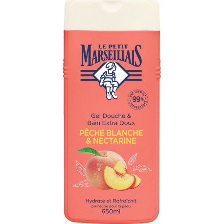 Le Petit Marseillais Gel douche Pêche Blanche & Nectarine 650ml