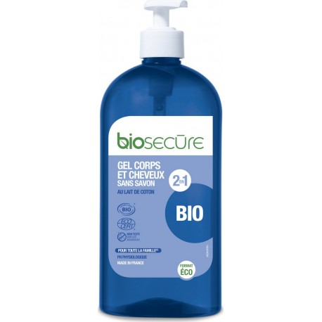 Biosecure Gel douche corps et cheveux Bio 730ml