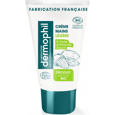 Dermophil Crème mains légère amande douce Bio 75ml