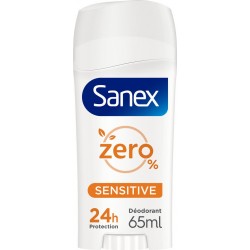Sanex Déodorant solide Stick Zéro 0% Sensitive 65ml