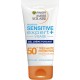 Garnier Gel crème solaire SPF 50+ très haute protection visage sensitive ambre solaire
