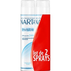 Narta Déodorant invisible fraicheur pure x2 pots 340ml