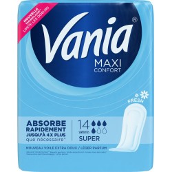 Vania Serviettes hygiéniques Fresh super paquet 14
