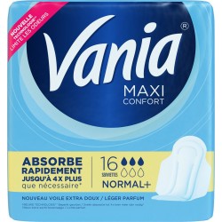 Vania Serviettes hygiéniques normal plus x16 paquet 16