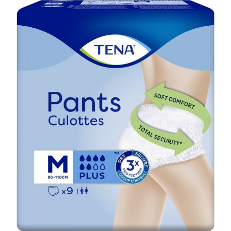 TENA Culottes Pants Plus medium paquet 9