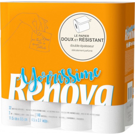 Renova Papier toilette 32 rouleaux 32 rouleaux