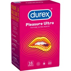 Durex Préservatifs Pleasure Ultra Texture Ultra Perlée x16 boîte 16