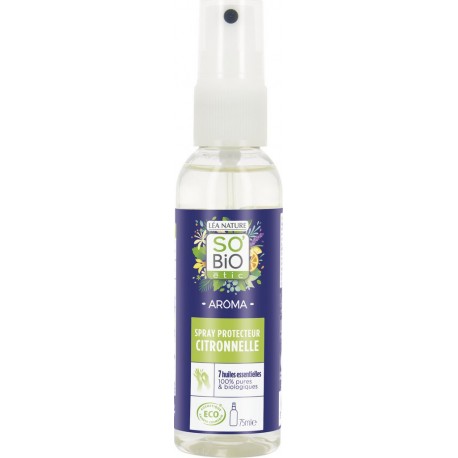 So Bio Etic Huile essentielle bio spray moustiques citronnelle SO' BIO ETIC