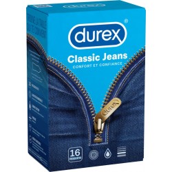 Durex Préservatif classique jeans boîte 16
