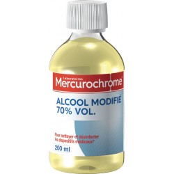 Mercurochrome Alcool modifié 70% vol flacon 200ml