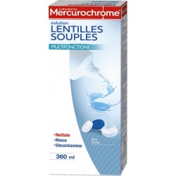 Mercurochrome Solution lentilles souples 360ml