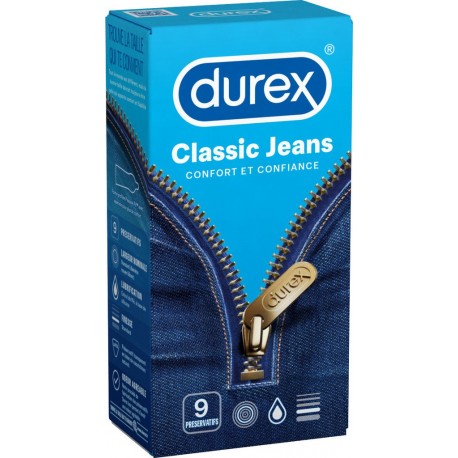 Durex Préservatifs Classic Jeans boîte 9