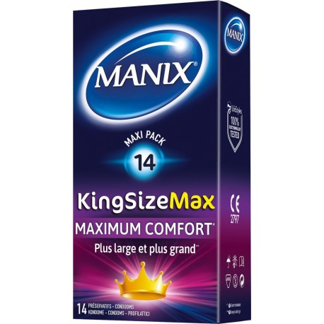 Manix Préservatifs KINGSIZEMAX MAXI PACK x14