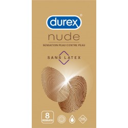 Durex Préservatifs NUDE sans latex x8 boîte 8