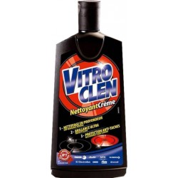Vitroclen Flacon Nettoyant Crème 3 en 1 Vitrocéramique 200ml (lot de 4)