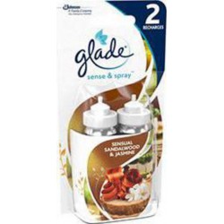 Glade Sense Spray - Désodorisant santal jasmin de Bali 2x18ml