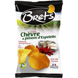 Bret's Chips Saveur Chèvre & Piment d’Espelette Pommes de Terre de France 125g (lot de 6)