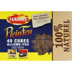 Harris Cubes allume-feu sans odeur 100% naturel x40