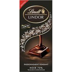 LINDT LINDOR NOIR 70% 145G