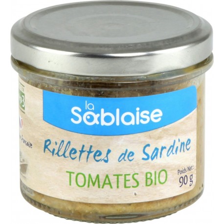 La Sablaise Rillettes bio sardine tomates