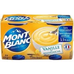 Mont Blanc Crème Dessert Vanille 125g (4 pots)