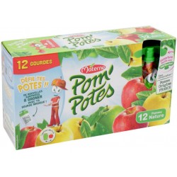 Pom'Potes Pomme Nature XL 12x90g (lot de 3)