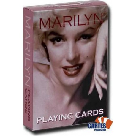 USPC Marilyne Monroe - Jeu de 54 cartes plastifiées - format poker - index standards - USPC