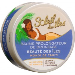 Soleil Des Îles Baume Prolongateur de Bronzage Monoï de Tahiti au Beurre de Mangue 150ml (lot de 2)