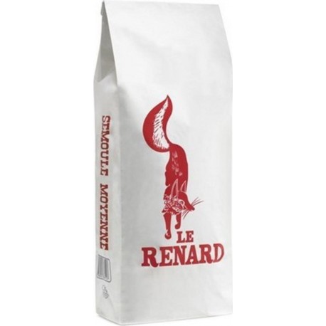 Le Renard Semoule Moyenne de Blé Dur de Qualité Supérieure 5Kg (lot de 2)