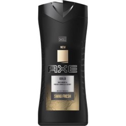 Axe Gel Douche Homme XL Gold Oud Wood & Fresh Vanilla Scent 400ml (lot de 3)