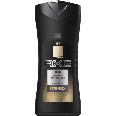 Axe Gel Douche Homme XL Gold Oud Wood & Fresh Vanilla Scent 400ml (lot de 3)