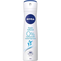 Nivea Déodorant Fresh Natural 0% Aluminum 48h Protection 150ml (lot de 4)