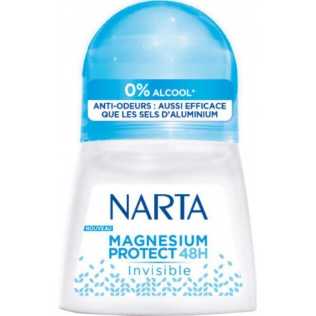 Narta Magnesium Protect 48h Invisible 50ml (lot de 4)