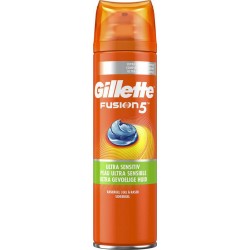 Gillette Fusion5 Peau Ultra Sensible Gel à Raser 200ml (lot de 3)