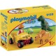 PLAYMOBIL 9120 1.2.3 - Explorateur Et Dinosaures