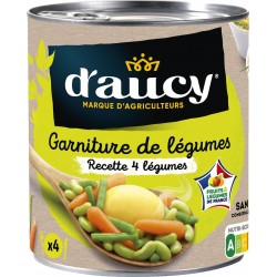 D Aucy Légumes cuisinés mélange 4 légumes D'AUCY