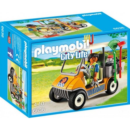 PLAYMOBIL 6636 City Life - Soigneur Animalier Avec Véhicule