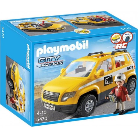 PLAYMOBIL 5470 City Action - Chef De Chantier Et Véhicule D'Intervention