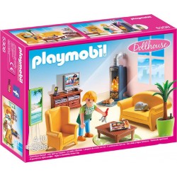 PLAYMOBIL 5308 Dollhouse - Salon Avec Poêle A Bois