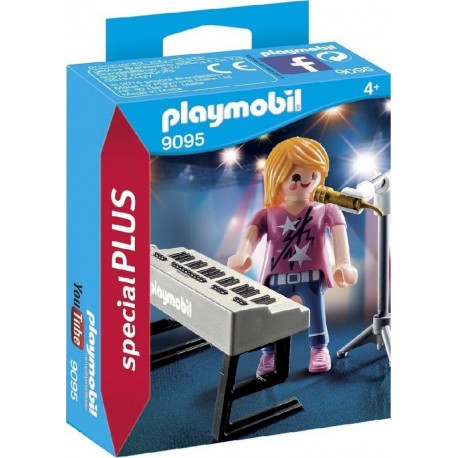 PLAYMOBIL 9095 Special Plus - Chanteuse Avec Synthé