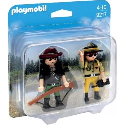 PLAYMOBIL 9217 - Duo Garde Forestier Et Braconnier