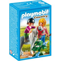 PLAYMOBIL 6950 Country - Cavalière Avec Soigneur Et Poney