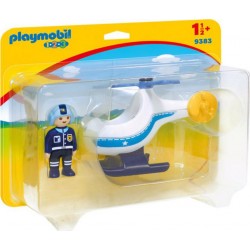 PLAYMOBIL 9383 1.2.3 - Hélicoptère De Police