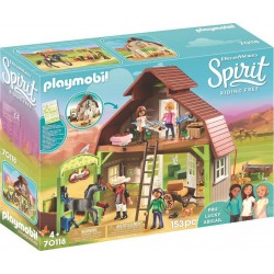 PLAYMOBIL 70118 Spirit - Grange avec Lucky Apo Abigaëlle