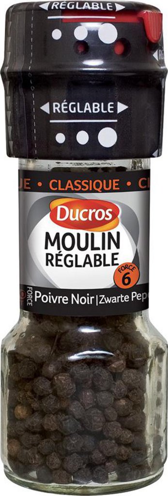 Moulin poivre 5 Baies réglable, Ducros (24 g)